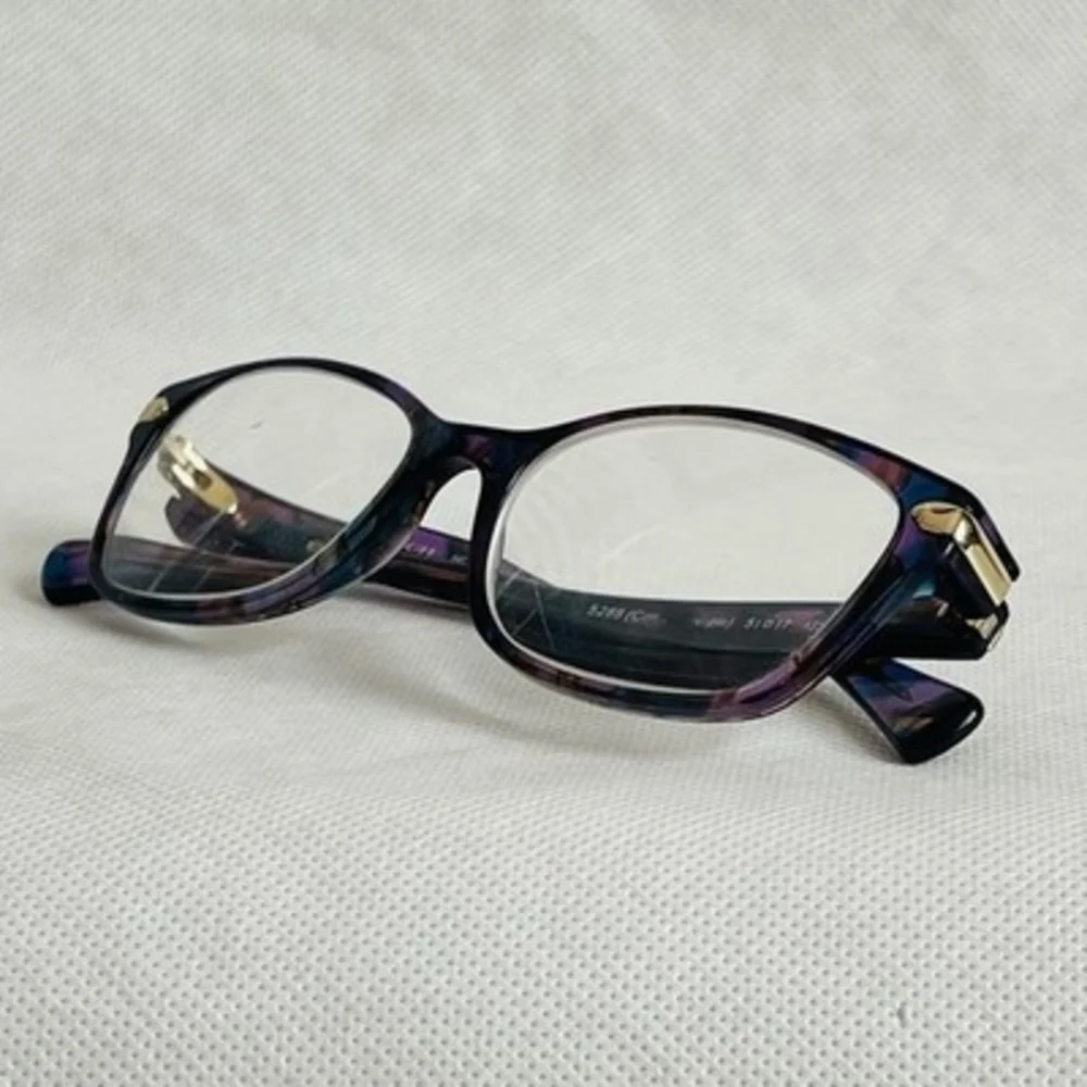 Coach Women's HC6065 Reading Glasses Eyeglasses Confetti Purple Frame 5288